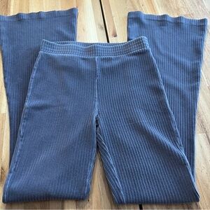 Aerie Ribbed Flare Pants – Slate Blue – Size S Regular
